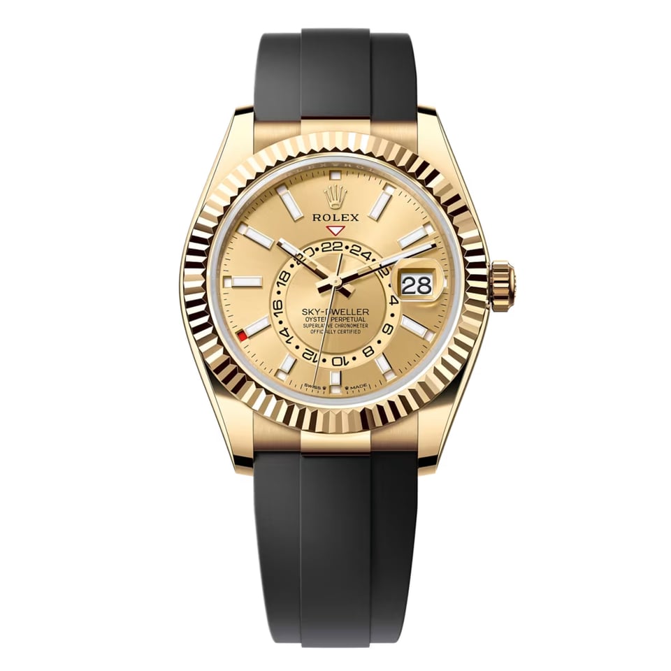 [Superclone] Rolex Sky-Dweller 42mm Champagne Dial Oysterflex 336238