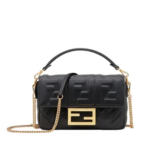 Fendi Baguette Mini Black 20Cm 8Bs017A72Vf15Zw view 2