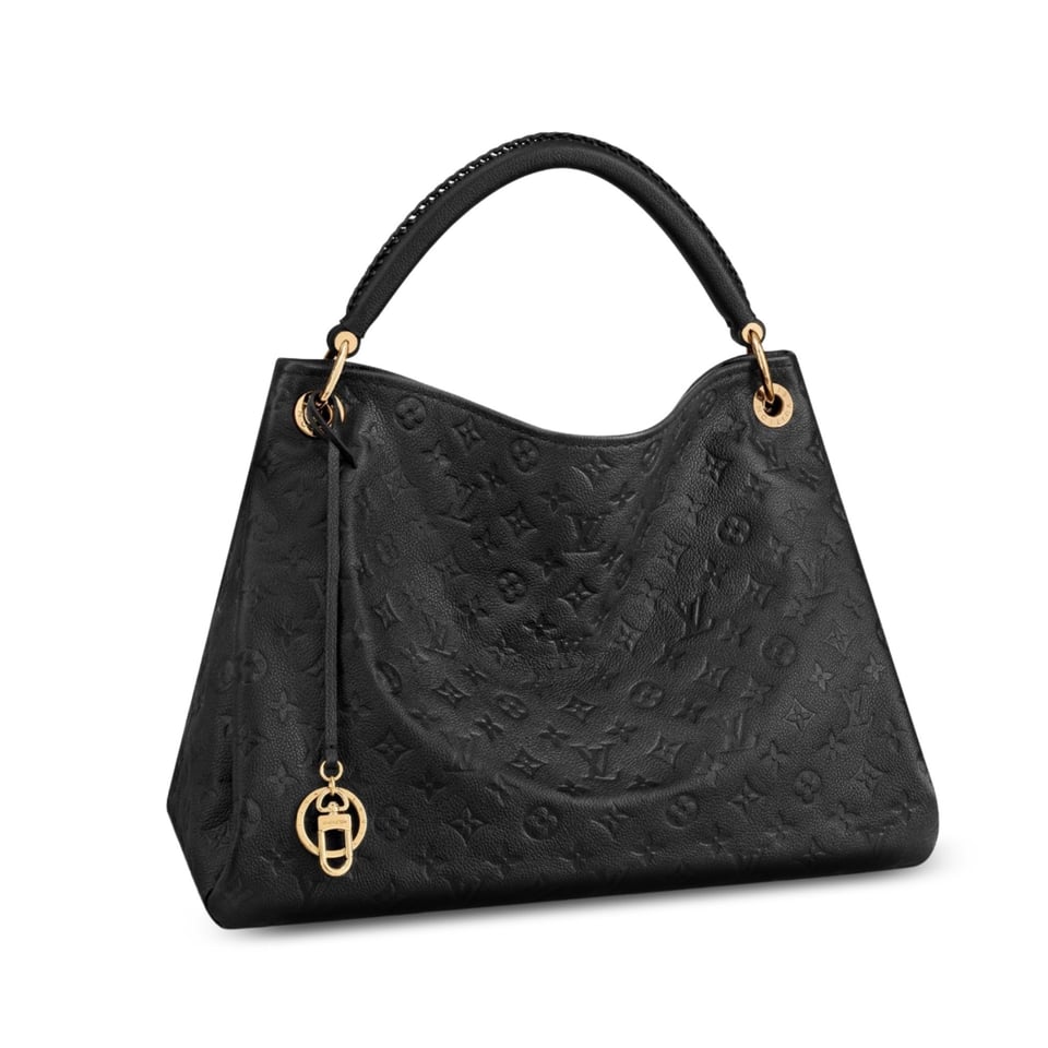 Louis Vuitton Melie Hobo MM 41cm/16.1in Monogram Empreinte Leather Black M57089 – Women view 2