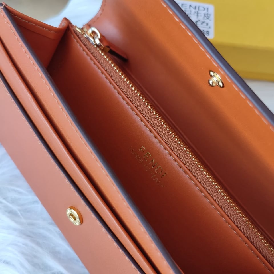 Fendi Roma Continental Brown Wallet view 7