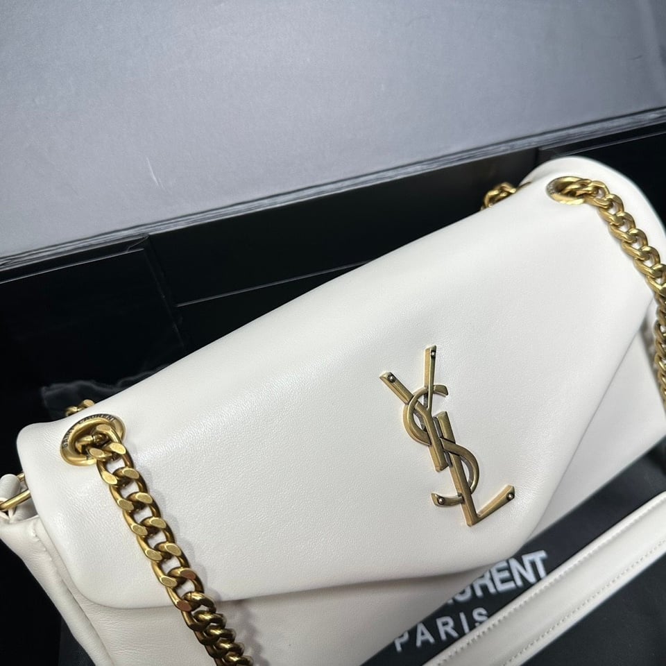 Saint Laurent Calypso In Plunged White 26Cm view 5