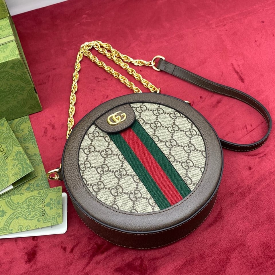 Gucci Ophidia Mini GG Round Shoulder Bag view 15