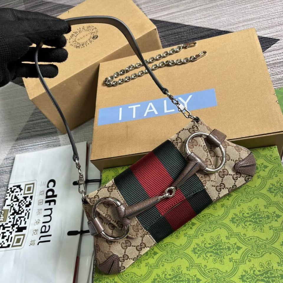 Gucci GG Horsebit Chain Small Shoulder Bag view 12