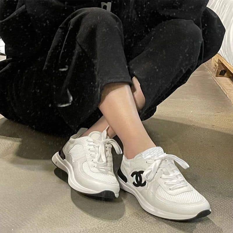 Chanel Cc Sneakers White view 3