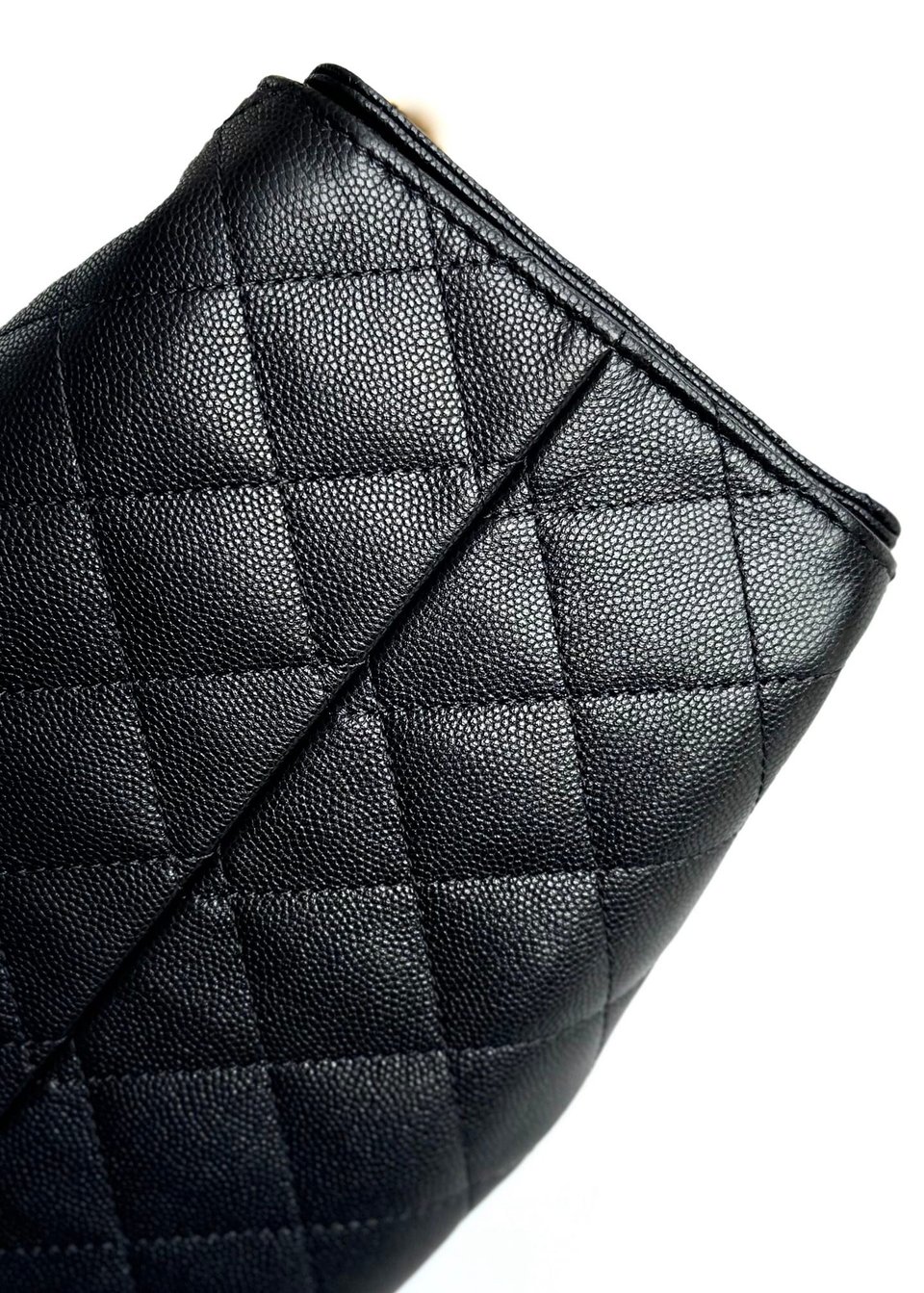 Chanel crossbody bag 25 Small Handbag Grained Calfskin &amp; Gold-Tone Metal Black 30cm/11.8in view 8