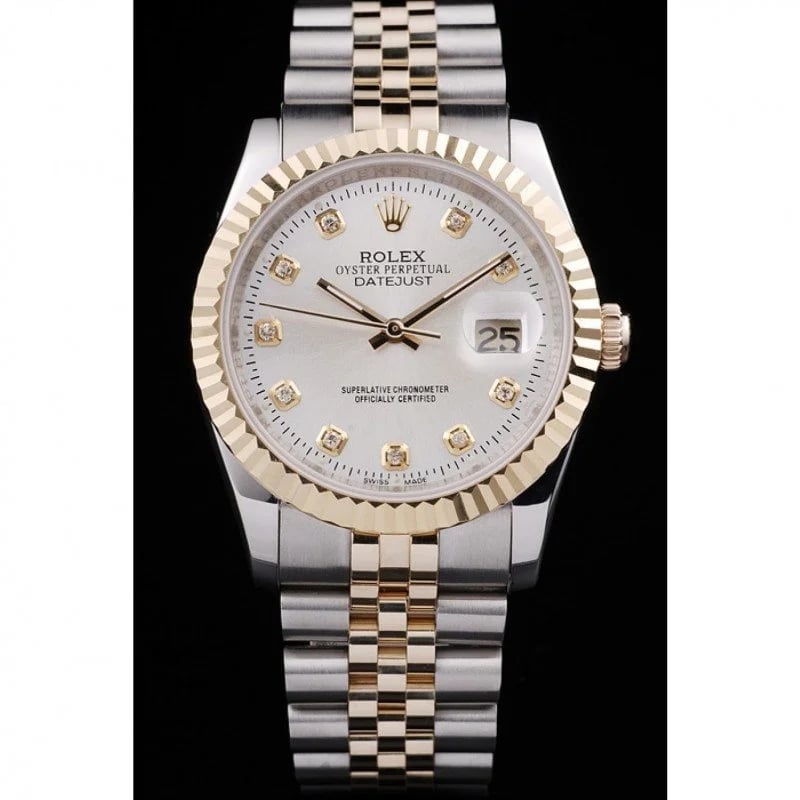 Rolex Datejust 36mm White Dial SRL10 view 3