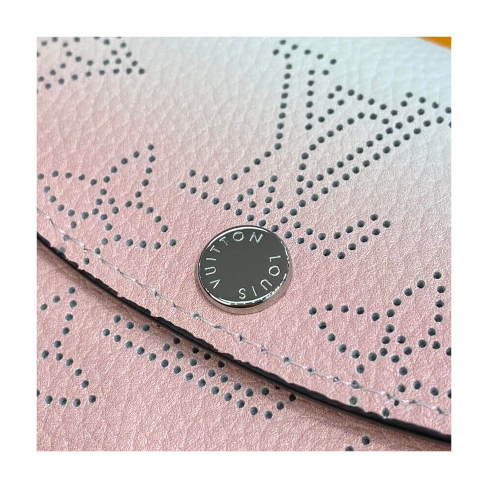 Louis Vuitton Coin Purse in Pink Gradient Mahina Perforated Leather view 5