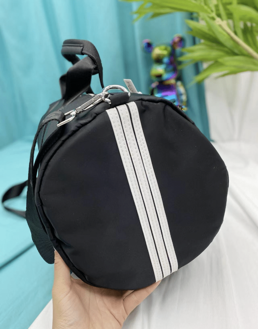 Prada Nylon And Saffiano Leather Duffle Bag view 6
