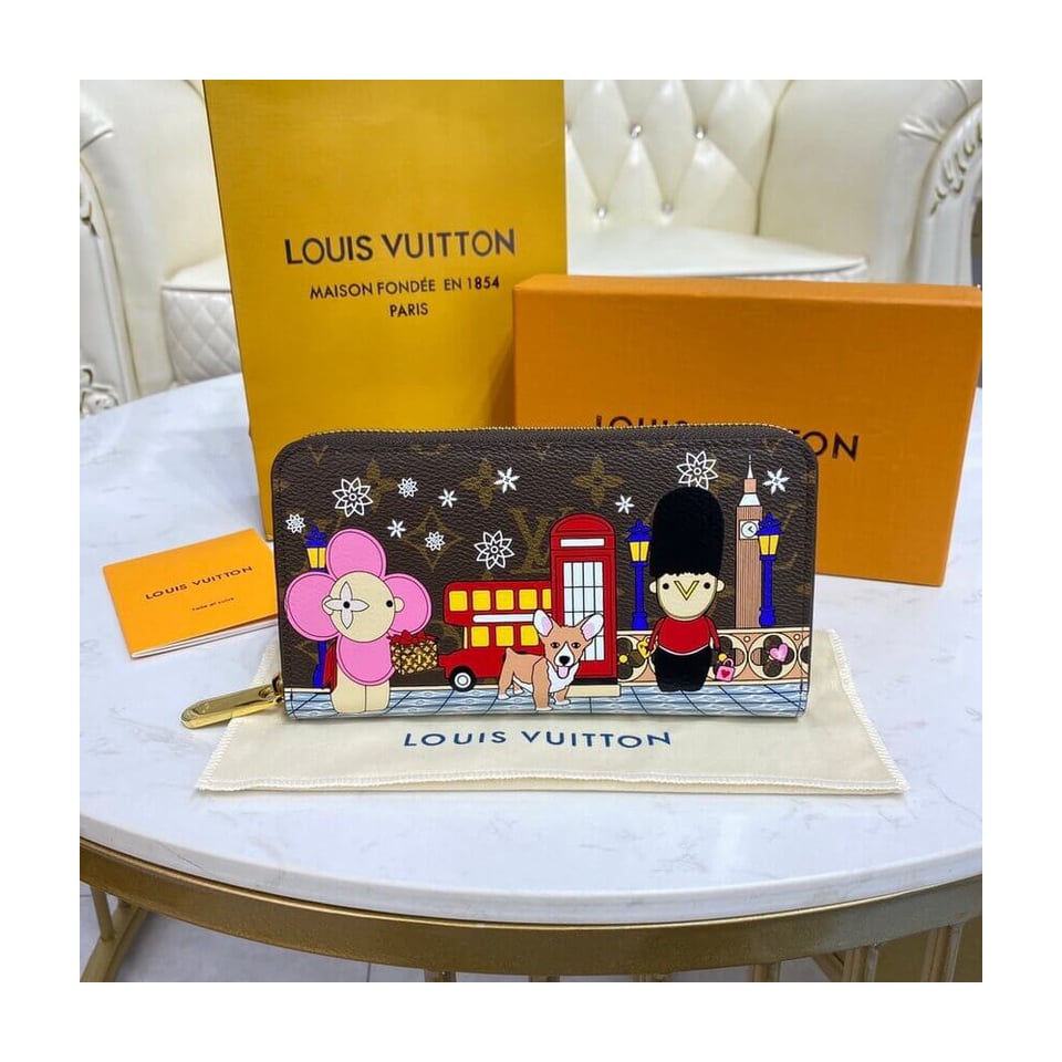 Louis Vuitton Monogram Canvas Zippy Wallet view 3