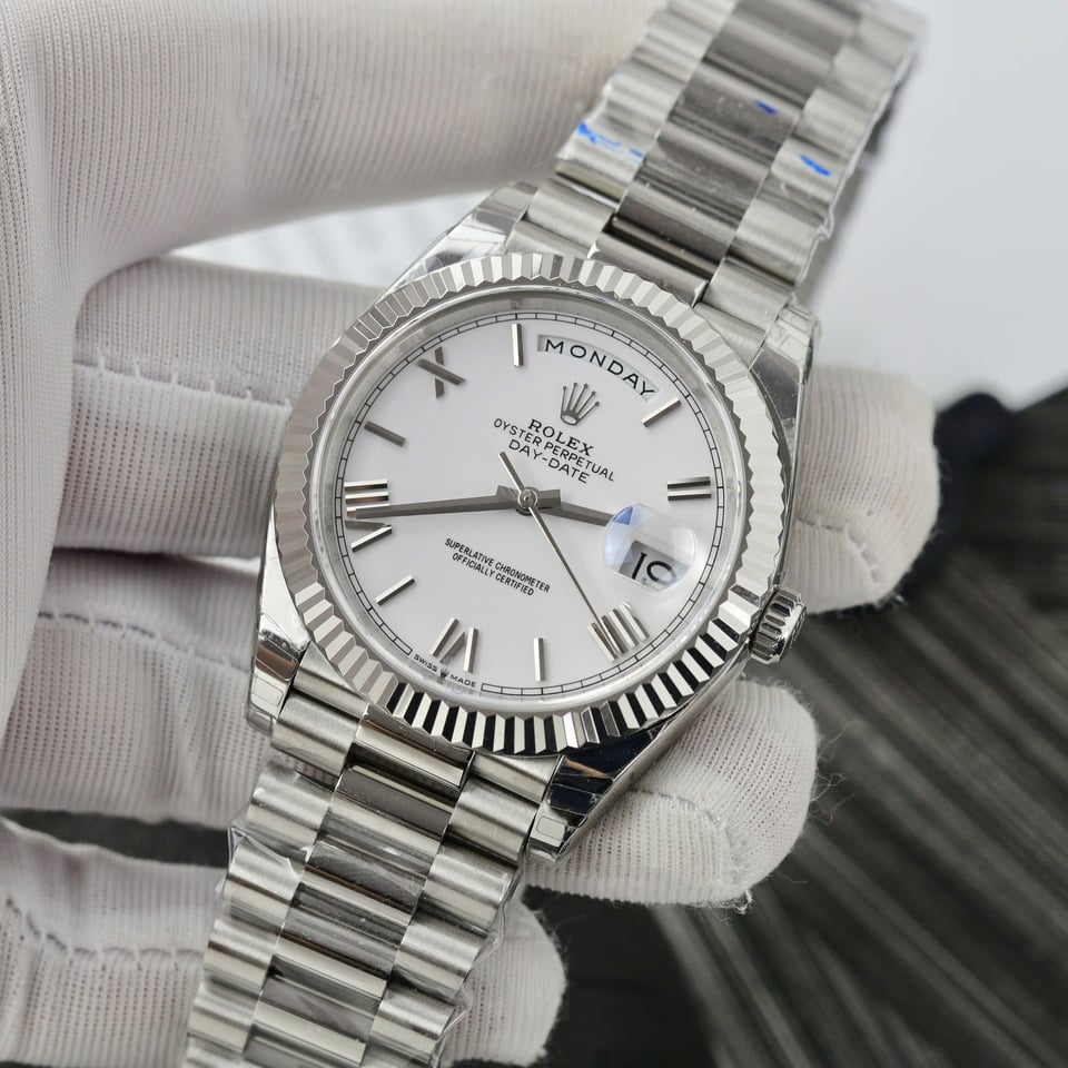 [Superclone] Rolex Day-Date 36mm White Dial President 128236 view 3