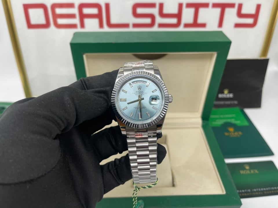 [Superclone] Rolex Day-Date 36mm Ice-Blue Dial President 128236 view 9