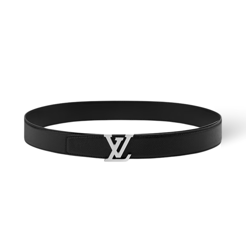 Louis Vuitton LV Black Heritage 35mm Reversible Men Belt M4250S