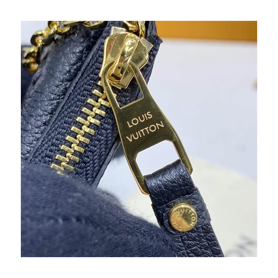 Louis Vuitton Monogram Empreinte Card Holder Recto Verso Black view 8