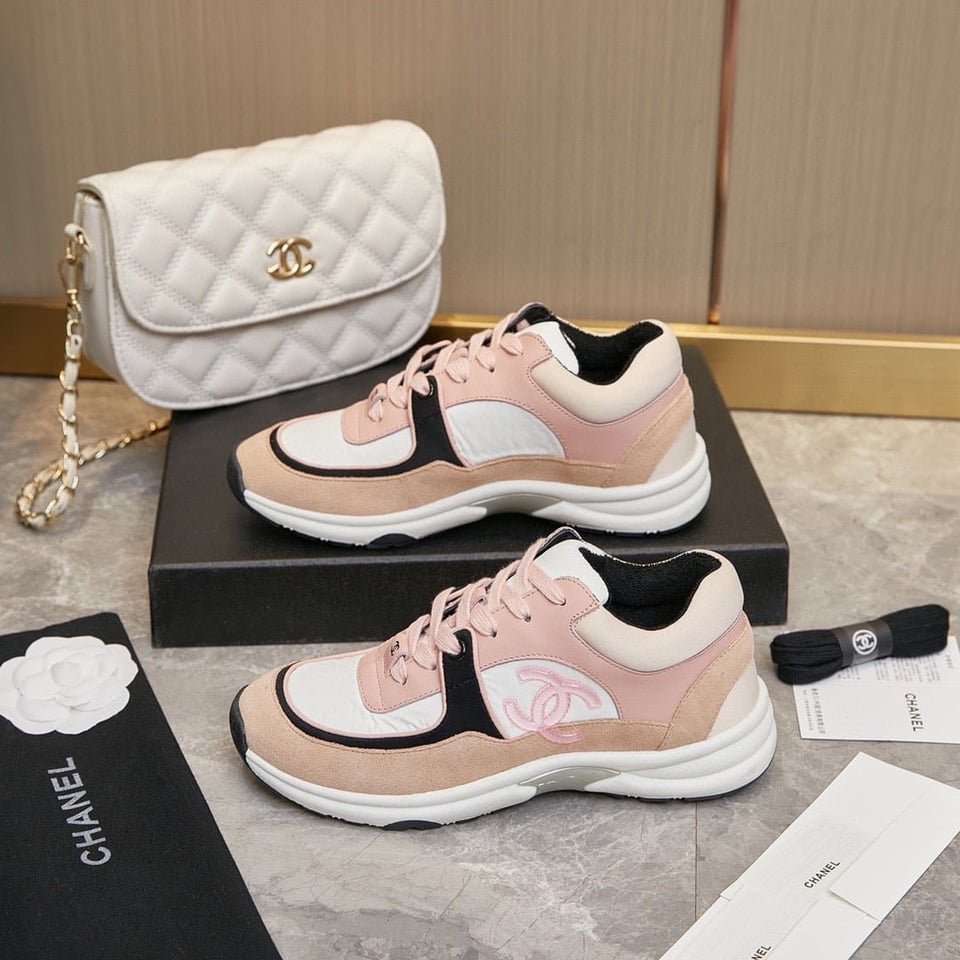 Chanel Wmns Sneaker Pink Black G34360 Y51525 K1276 view 6