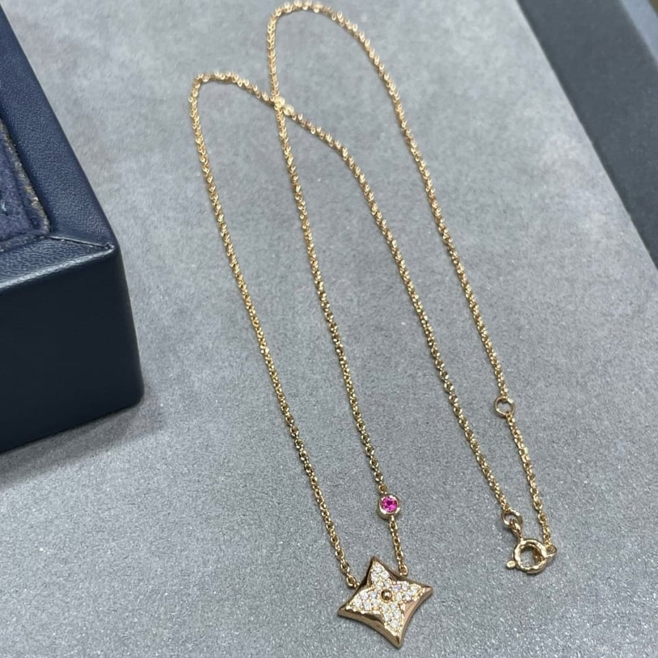 Louis Vuitton Color Blossom Qixi Limited Edition Bb Star Pendant Necklaces view 5