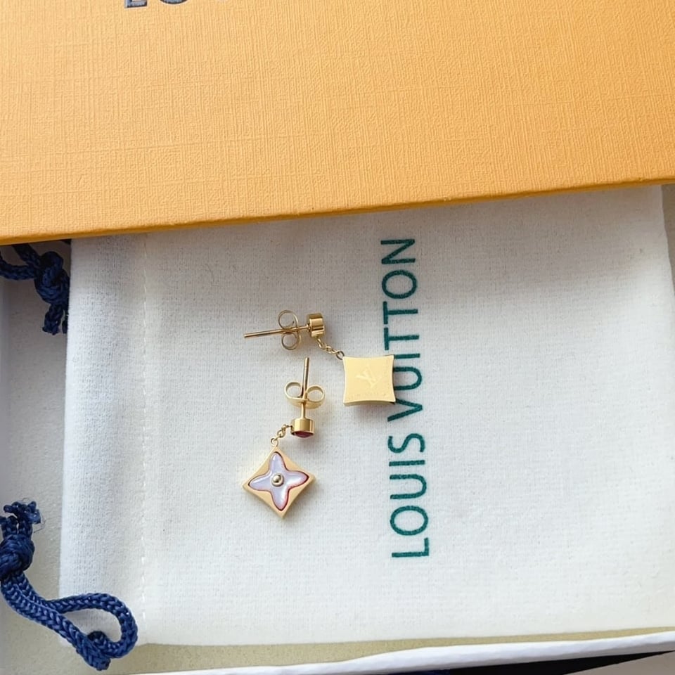 Louis Vuitton Color Blossom Bb Star Earrings Red Gold view 5