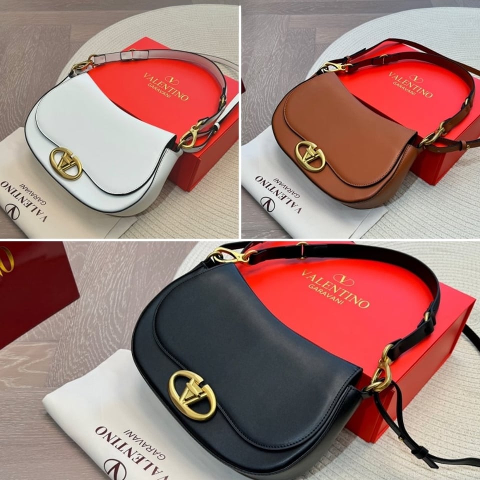 Valentino Garavani Ohval Shoulder Bag Almond 28Cm 5W2B0N88Cvc Kel view 4
