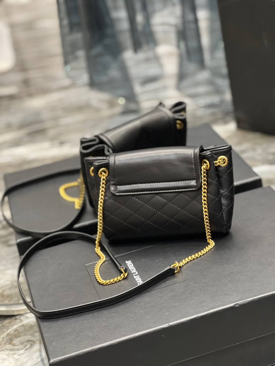 Saint Laurent Mini Nolita In Black 18Cm view 4