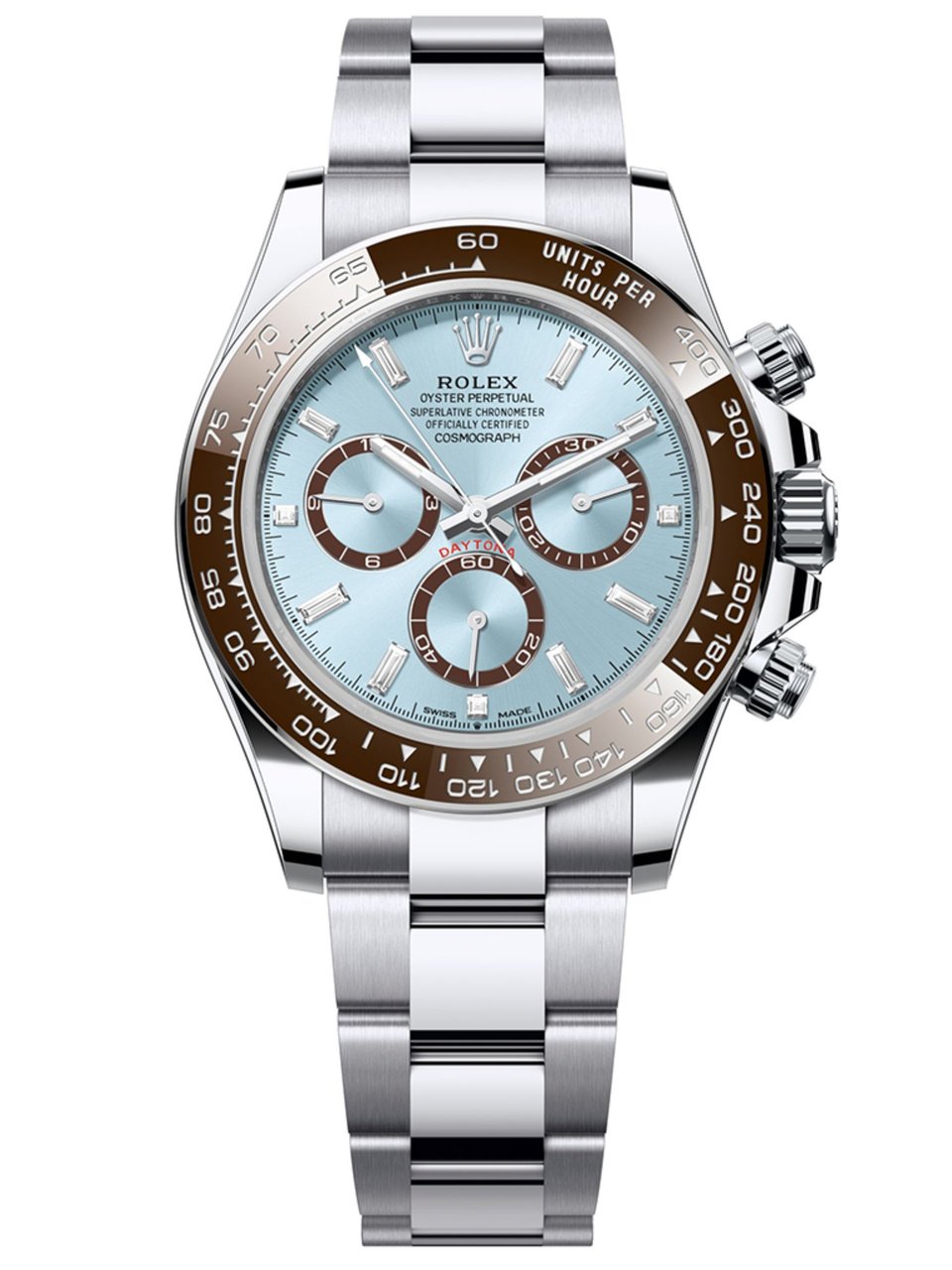 Rolex Daytona 40 mm Ice blue Dial 126506 “Platona” view 2