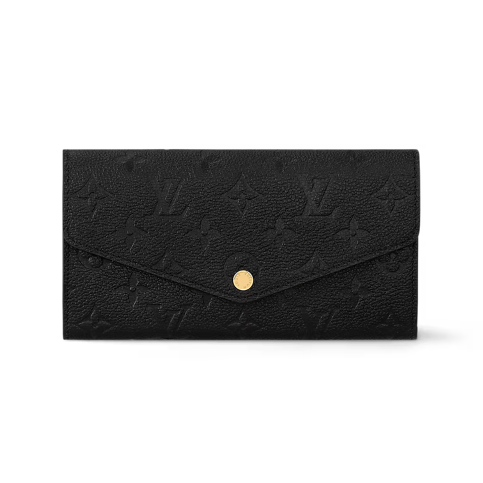 Louis Vuitton Black Sarah Wallet For Women 19cm M82257 view 2
