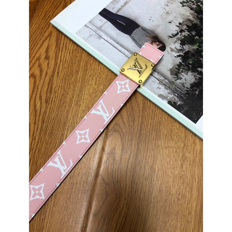 Louis Vuitton Iconic 30mm Reversible Belt M0149 Pink/Red view 8