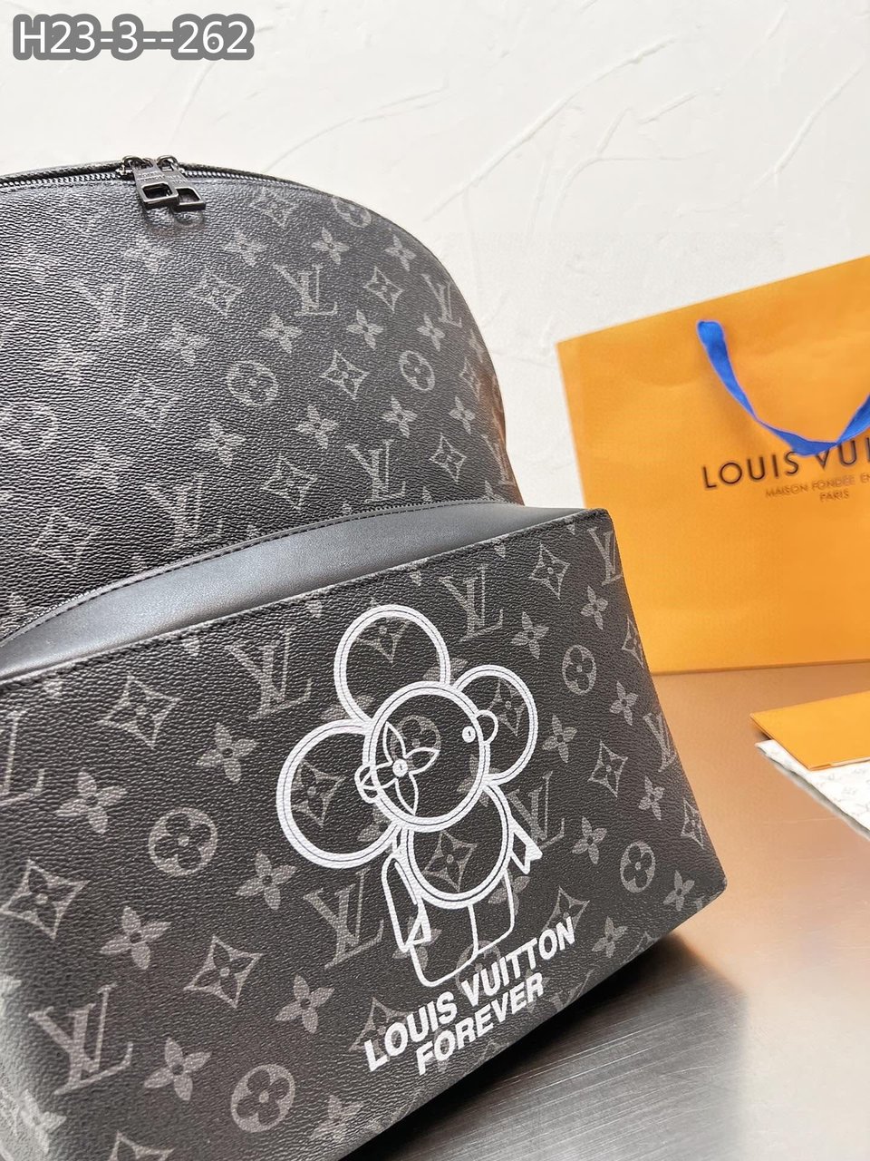 Louis Vuitton Apollo Backpack Monogram Vivienne Eclipse Black 37Cm view 8