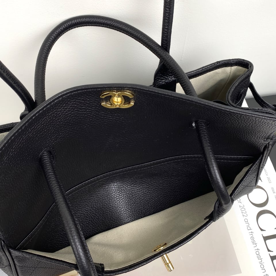 Chanel Urban Essential Tote Light Black Caviar Gold Hardware 30cm/11.8in view 10
