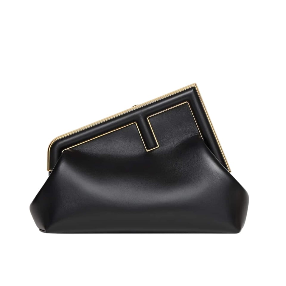 Fendi First Small Nappa Leather Bag Black 23Cm 8Bp129Abvef0Kur