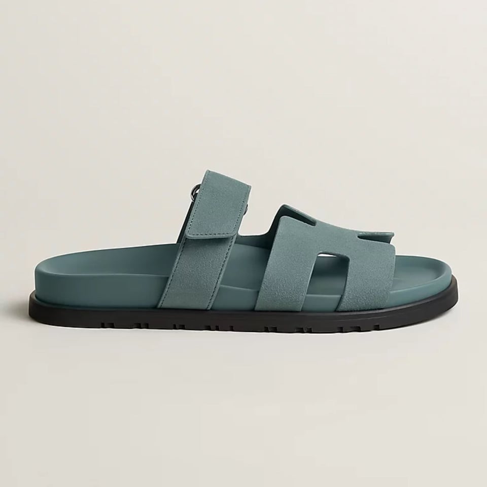 Hermes Chypre Sandal Bleu Tonnerre Color Goatskin H222297Z view 3
