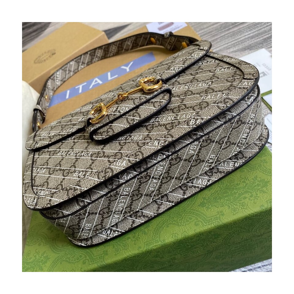 Gucci x Balenciaga Horsebit 1955 Shoulder Bag view 7