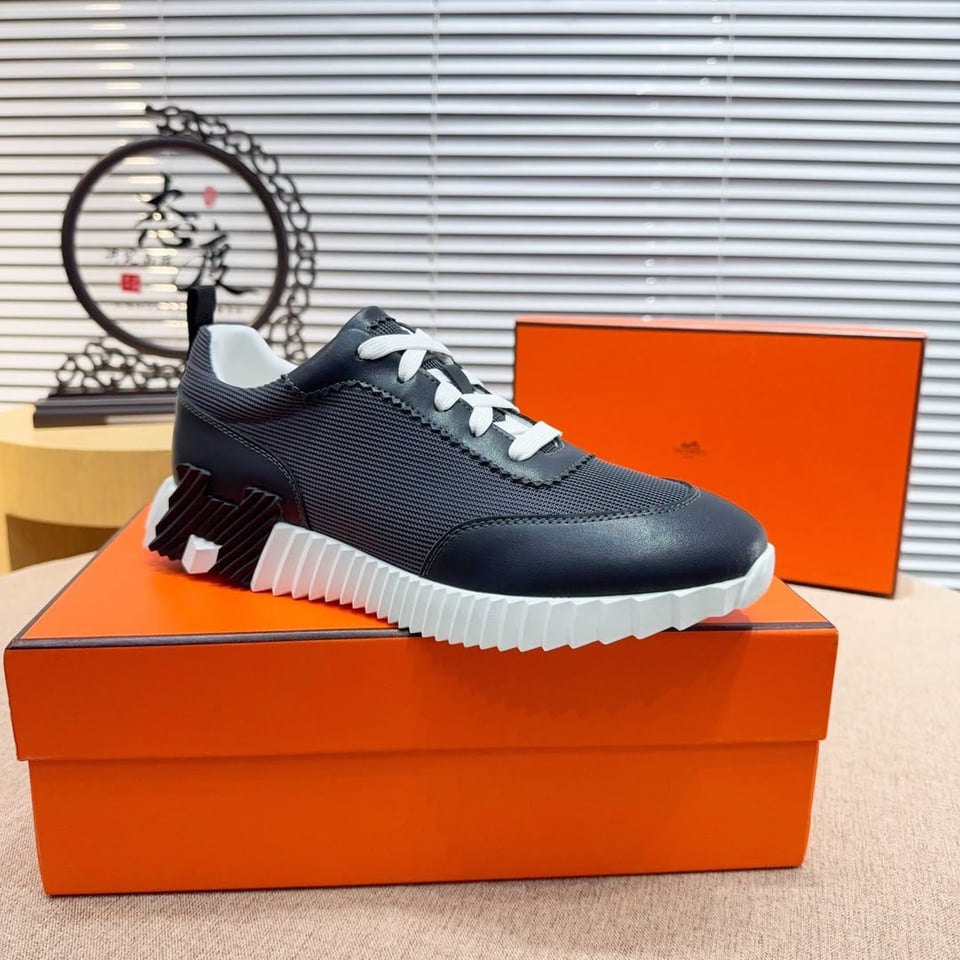 Hermes Bouncing Sneakers Noir Color Goatskin H261897ZH01390 view 8