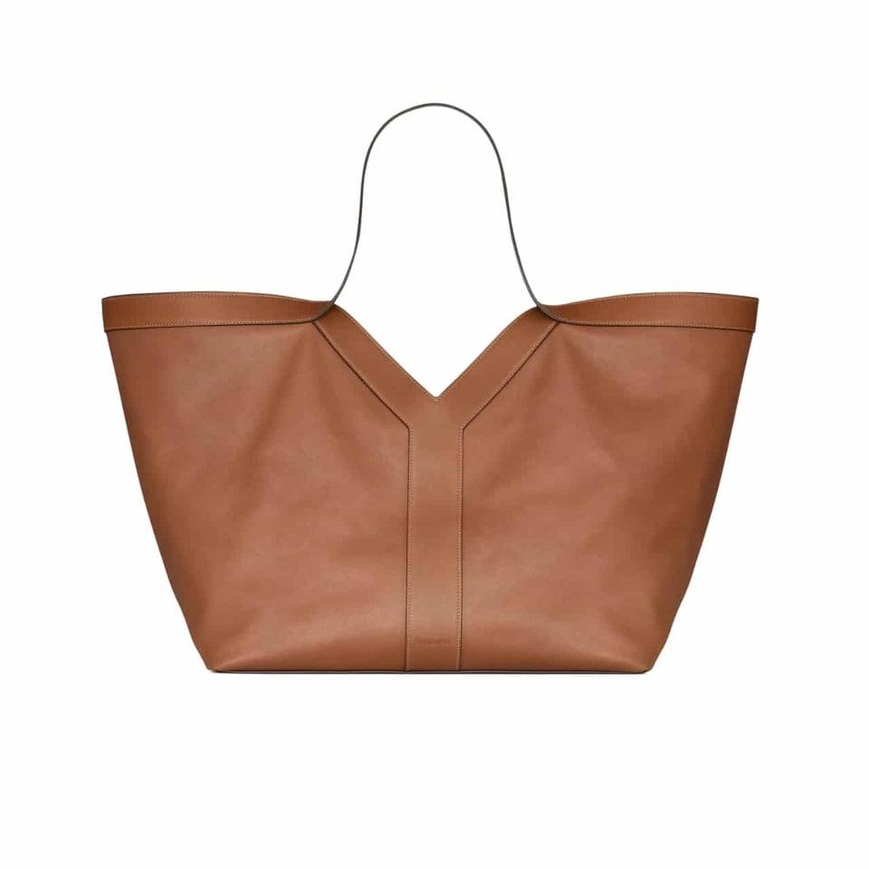 Saint Laurent Y Tote In Leather Bag Brown view 2