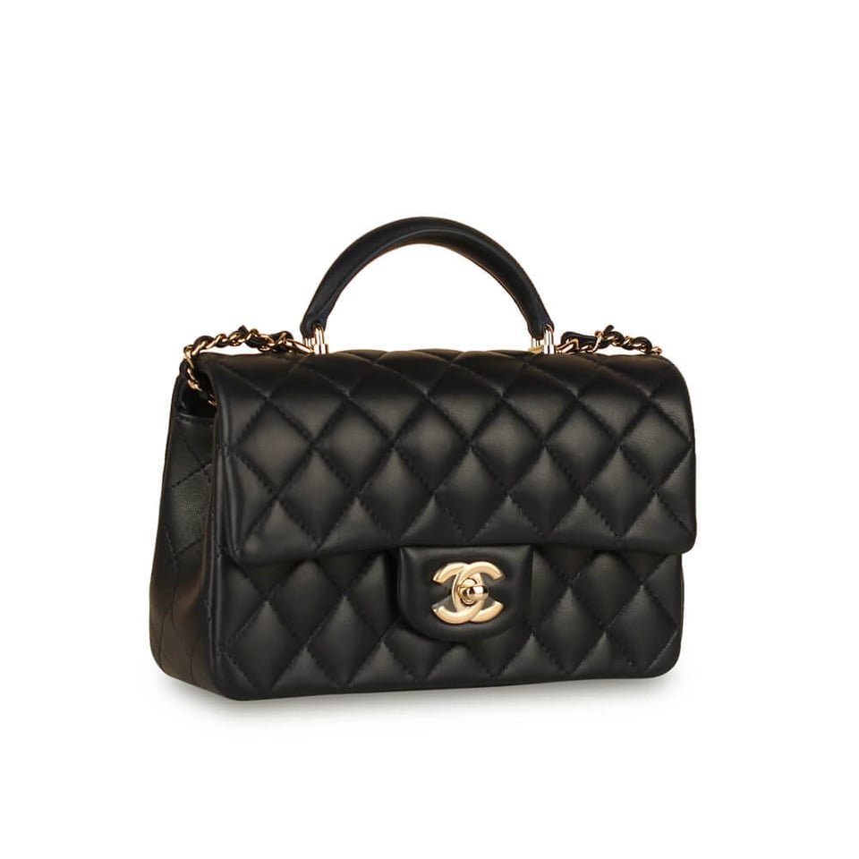 Chanel Mini Flap Bag With Top Handle