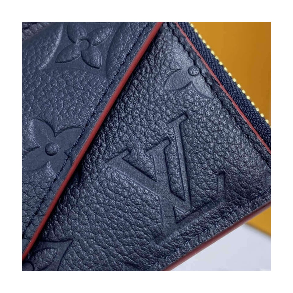 Louis Vuitton Monogram Empreinte Card Holder Recto Verso Blue view 6