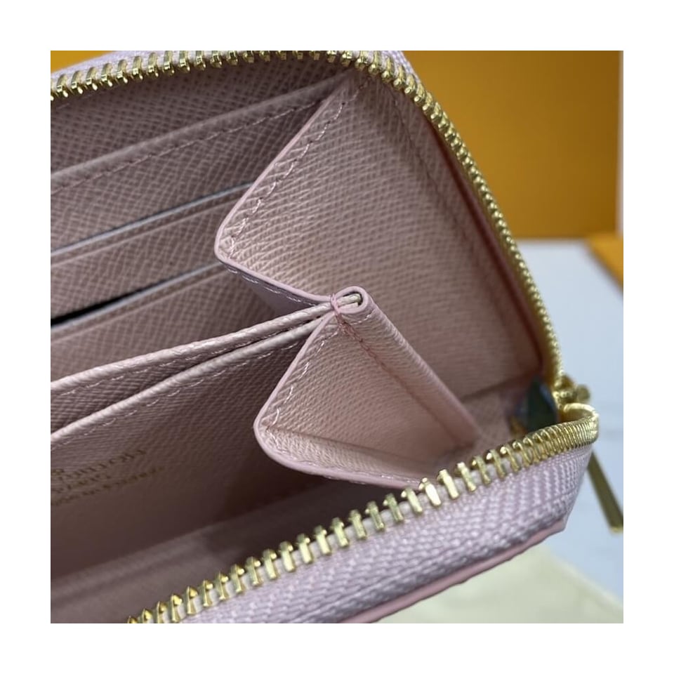Louis Vuitton Damier Azur Zippy Coin Purse Pink view 9