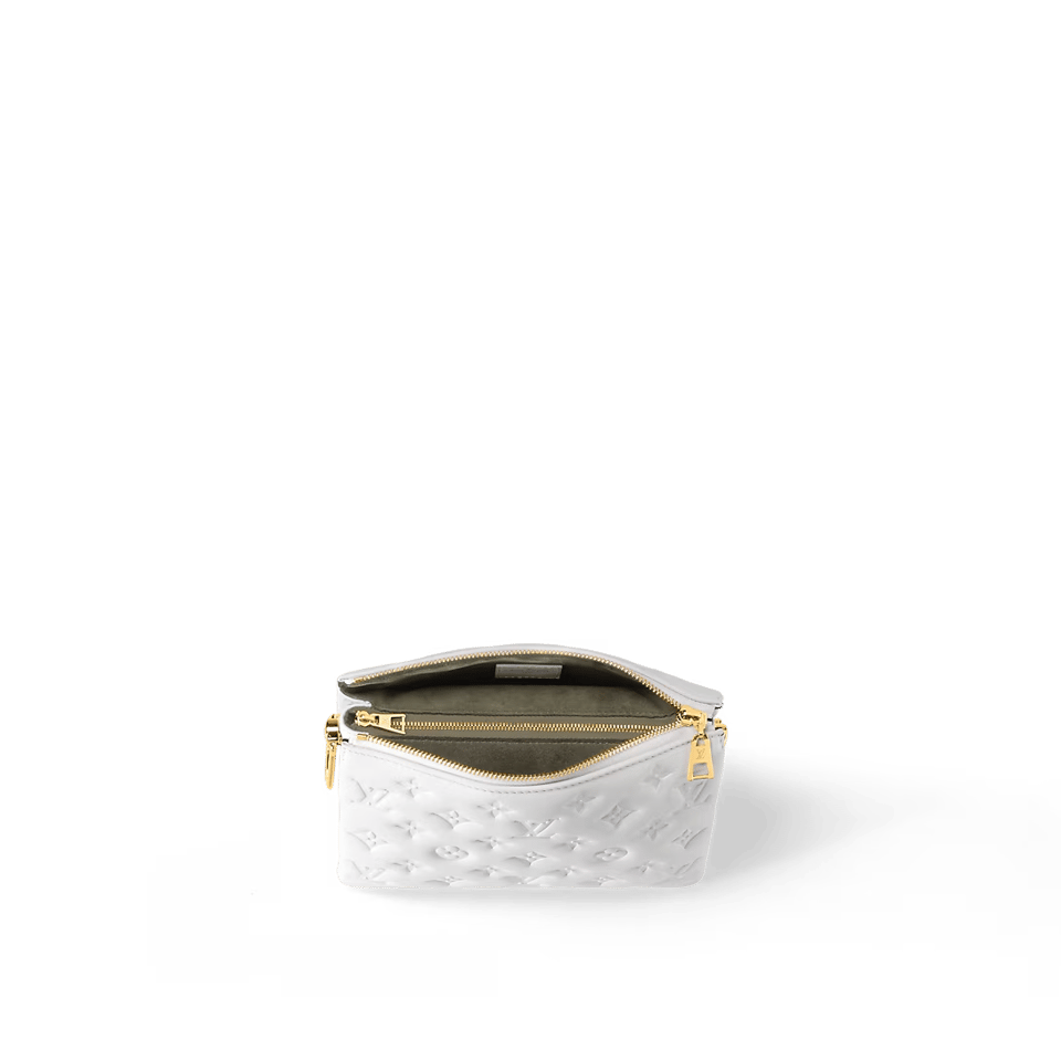 Louis Vuitton Coussin BB 22cm/8.7in Monogram Empreinte Leather White M20770 – Women view 3