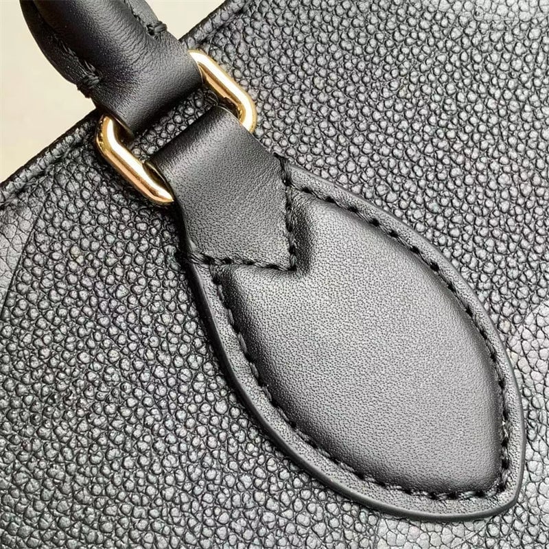 Louis Vuitton Onthego MM Bicolor Monogram Empreinte Leather Black M45595 35cm view 9