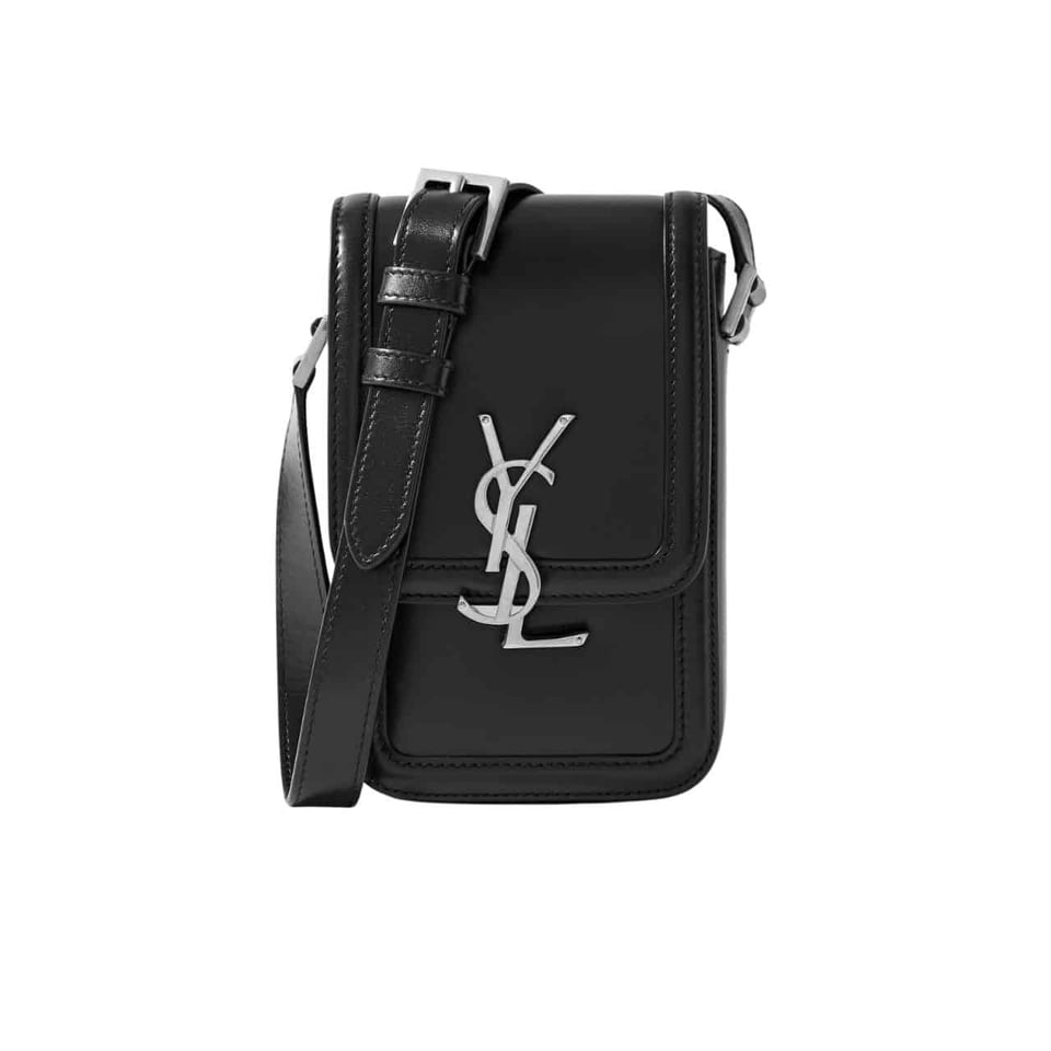 Saint Laurent Solferino Mini Bag In Smooth Leather Black 11Cm view 2
