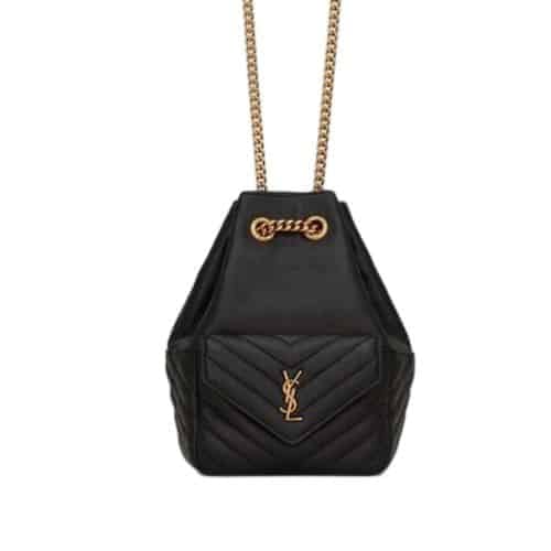 Saint Laurent Joe Mini Bucket Bag In Quilted Black 19Cm view 2