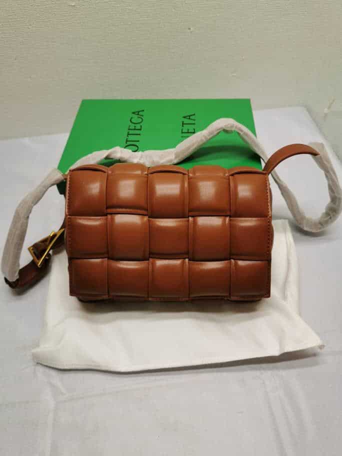 Bottega Veneta Padded Leather Bag Caramel 22Cm view 4