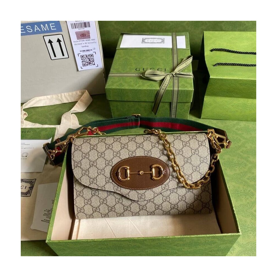 Gucci Horsebit 1955 Small Bag In GG Supreme view 6