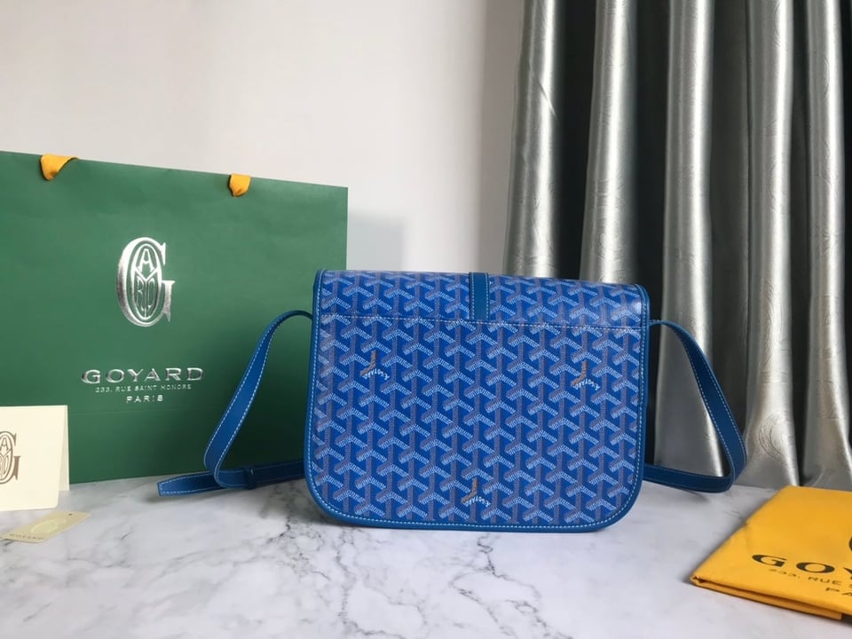 Goyard Belvedere Mm Bag 28Cm Sky Blue Canvas view 6