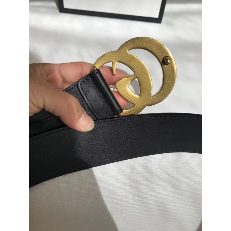 Gucci 40mm Leather Belt With Pearl Double G 453260 view 5