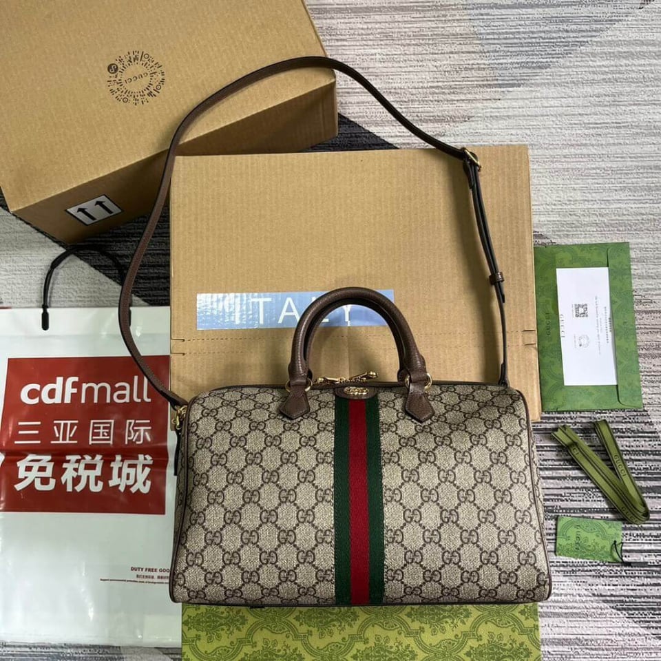 Gucci Ophidia GG Medium Top Handle Bag view 4