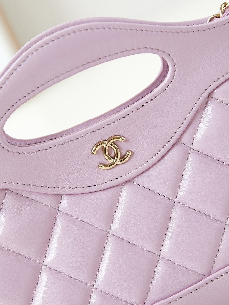 Chanel 24S31 Nano Shopping Bag 17.5Cm Pink Lambskin Gold Hardware view 7