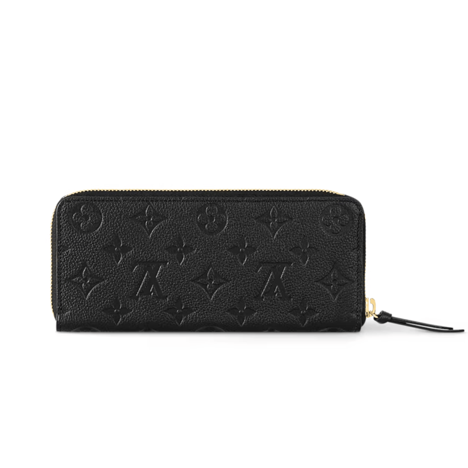 Louis Vuitton Monogram Empreinte Leather Clemence Wallet Black view 5