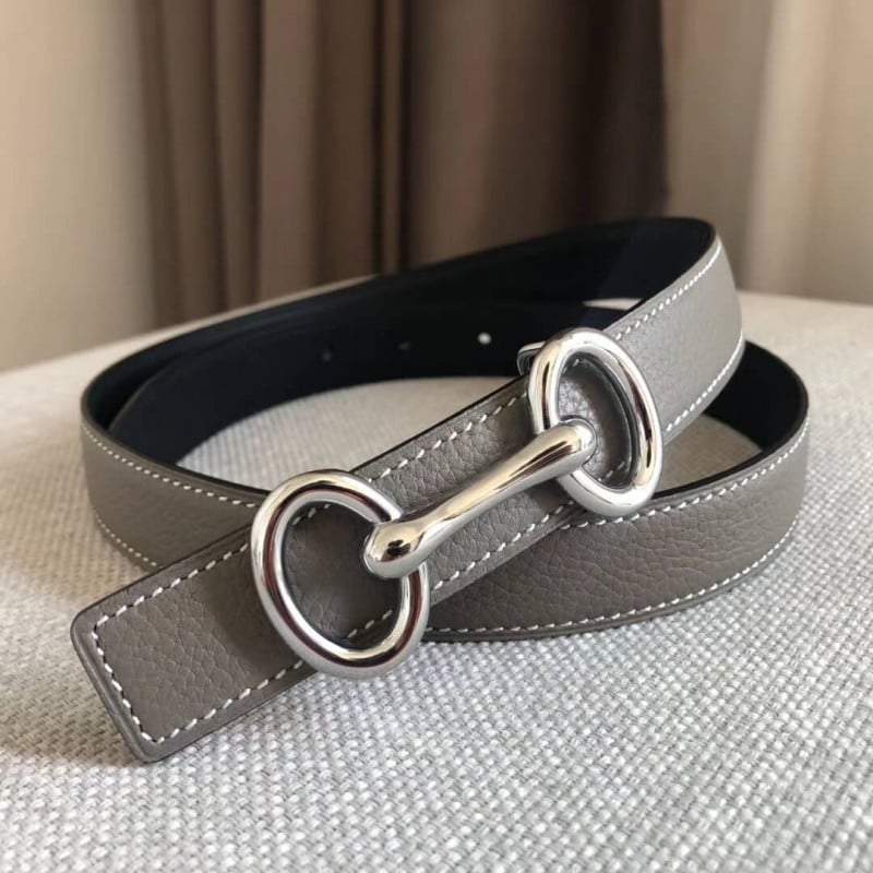 Hermes Gamma Belt Buckle &amp; Reversible Leather Strap 24mm H07536 view 5
