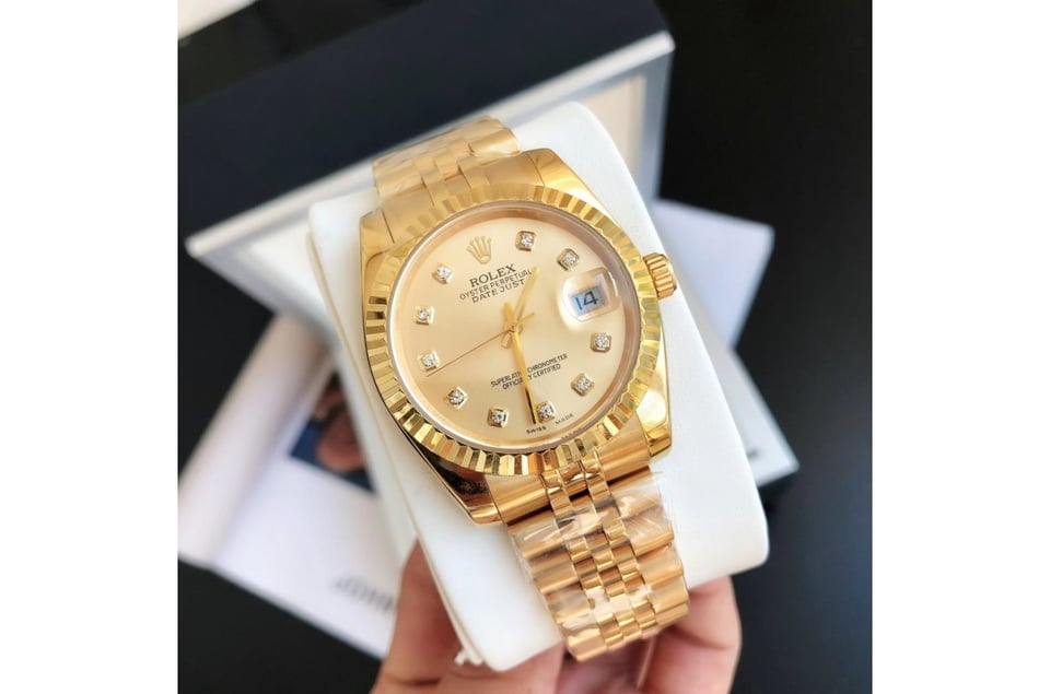 Rolex Datejust 36/28mm RG/RG Jub Gold/Dial view 3
