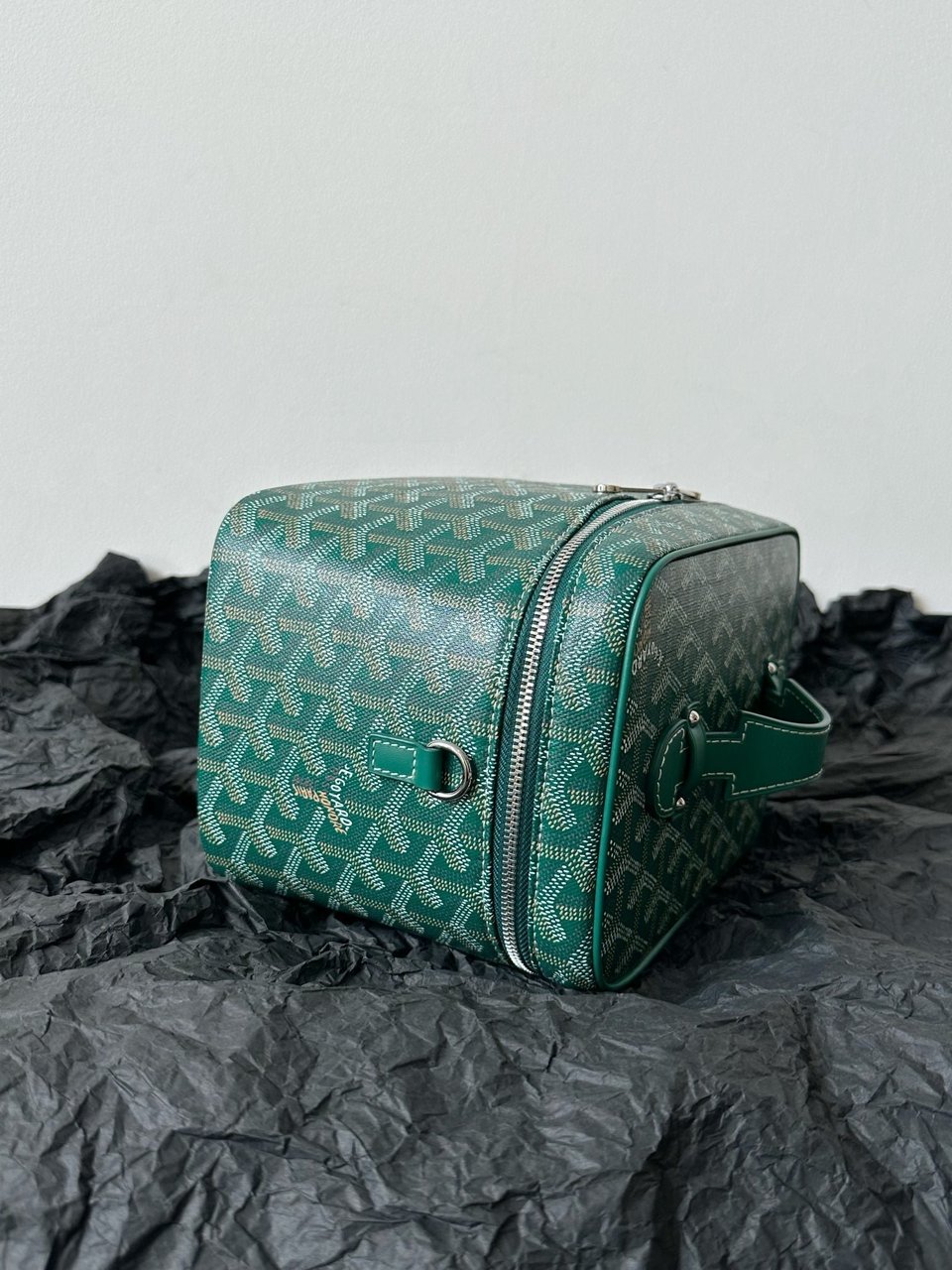 Goyard Goya Makeup Box Bag 20Cm Green Canvas view 4