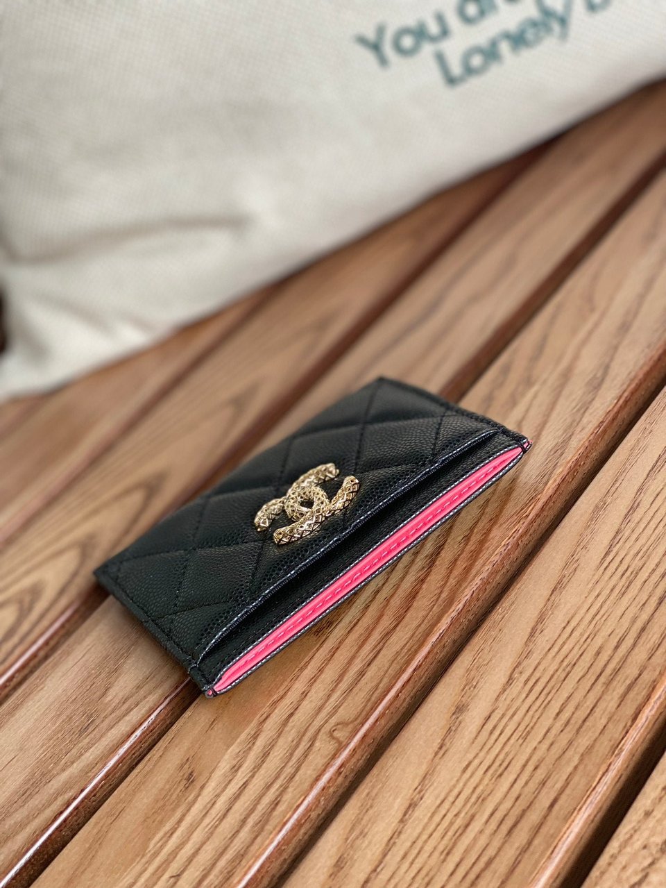 Chanel Card Holder 10Cm Black Caviar view 4